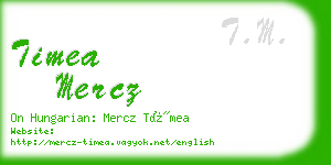 timea mercz business card